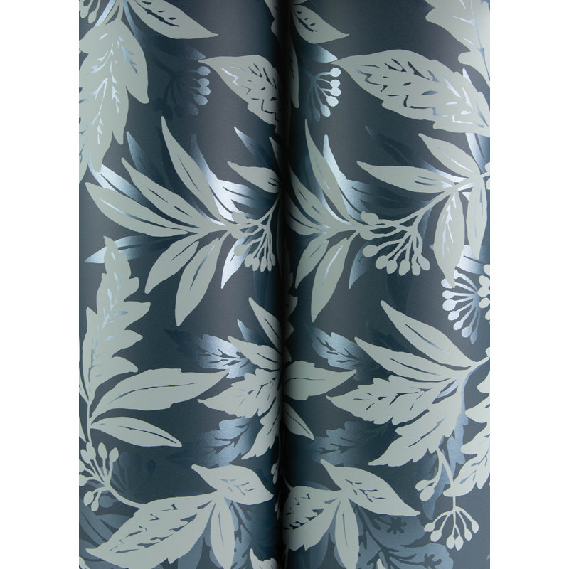 Anita Teal Woodland Floral Wallpaper, Teal