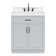 Tidworth 30'' Solid Wood Single Bathroom Vanity with 1.5'' Carrara Quartz Top, Rectangular Sink