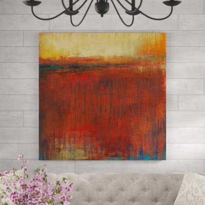Coucher de soleil sur cuivre - peinture