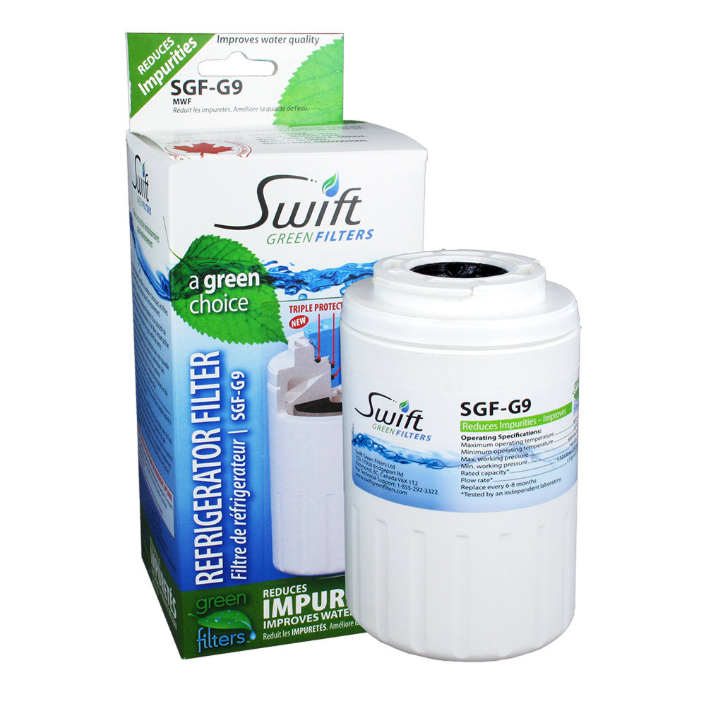 SGF-G9 Compatible Refrigerator Water Filter for MWF, WF287, 46-9991, EFF-6013A, 46-9905. Swift Green Filters