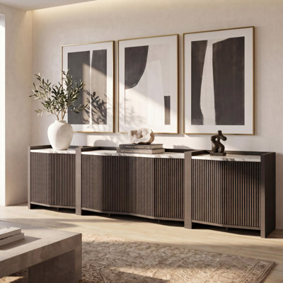 Sangster 3-Piece TV Stand Set - Ebony