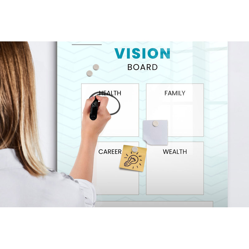 Magnetic Glass Photo Memo Board