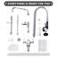 Robinet de cuisine en laiton avec douchette extractible