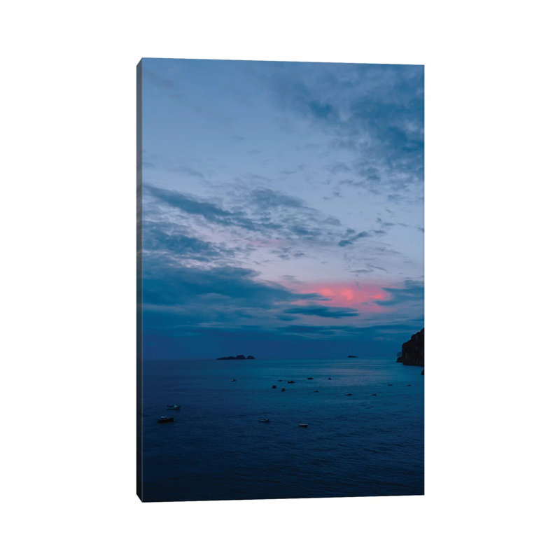 Positano Sunrise III 1 Piece Wall Art on Canvas, 101.6cm H x 66.04cm W x 3.81cm D, Wrapped Canvas