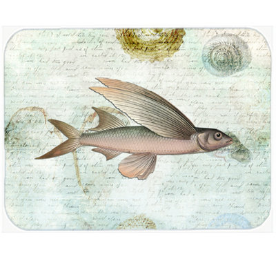 Caroline's Treasures Fish Glass Cutting Board