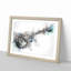 An Electric Guitar in Abstract - Picture Frame Painting Print-55682386-55682385