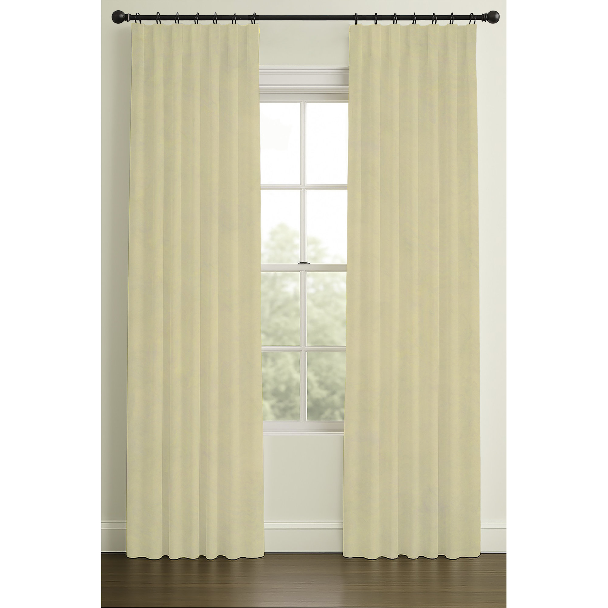 84" Rod Pocket/Back Tab Room Darkening Morton Beach, Double, Rod Pocket, 50" W x 132" L