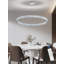 Luminaire suspendu à DEL 48 po à grand anneau en cristal moderne à intensité variable pour salle à manger