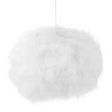 Modern and Distinctive Small Real Feather Decorated Pendant Light Shade