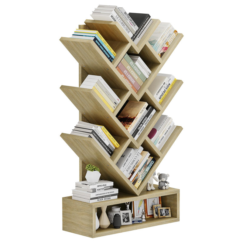 Aengus 103cm H x 57cm W Bookcase, Natural