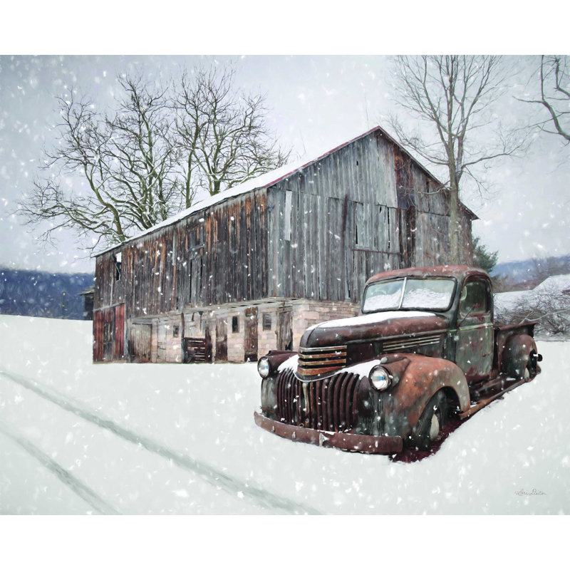 «Rustic Winter Charm» par Lori Deiter, reproduction sur toile tendue, H 36 po x l 48 po