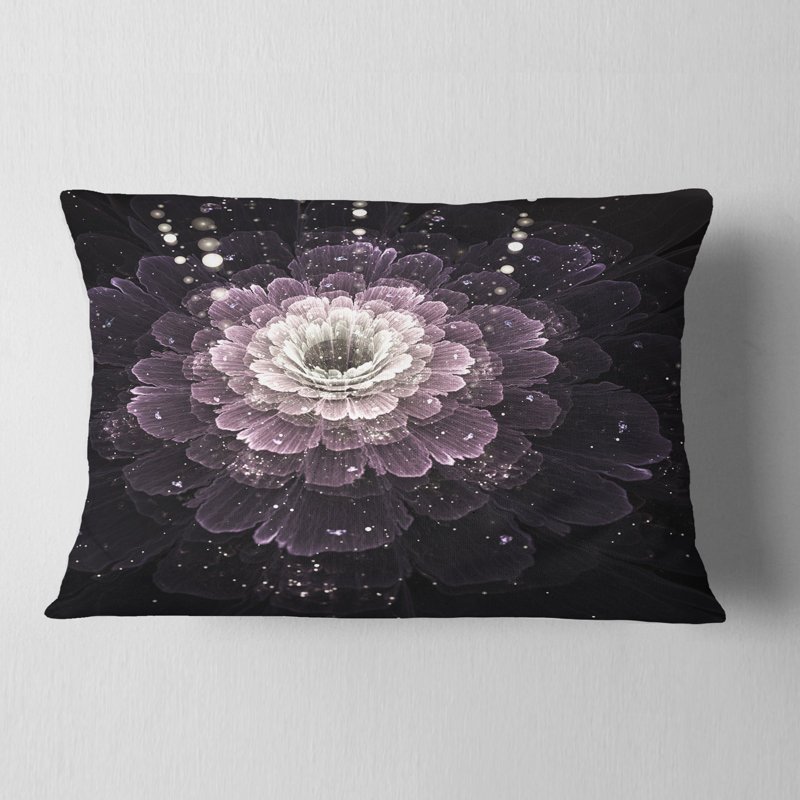 Coussin lombaire avec détails floral