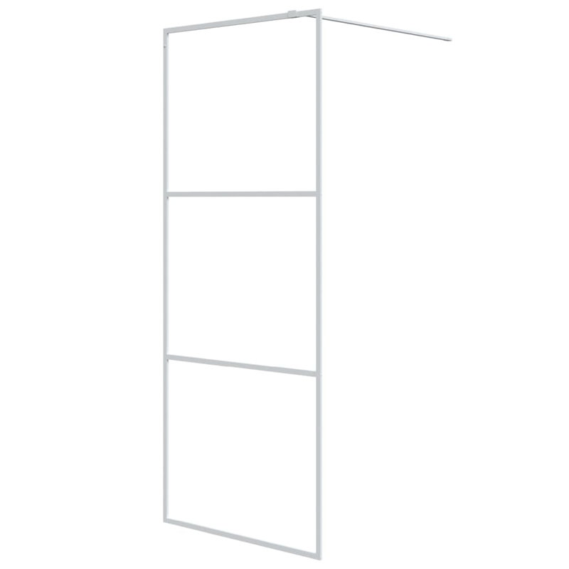 Strauss Framed with Clear Glass, 195cm H x 80cm W, White