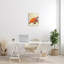 Collage botanique abstrait de tortues de mer orange par Jadei-70681753-70681759