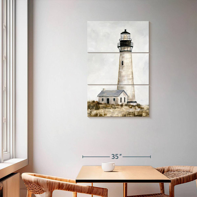 Rustic Lighthouse II, 57" H x 36" W
