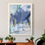 Toile encadrée de qualité supérieure Blue Room II - prête à être accrochée-1265127869-1265127870