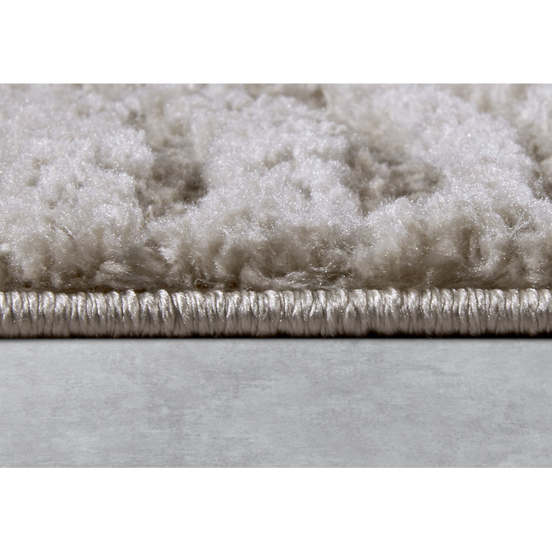 Gallery Geometric Machine Woven Beige Area Rug, Rectangular 120 x 170cm