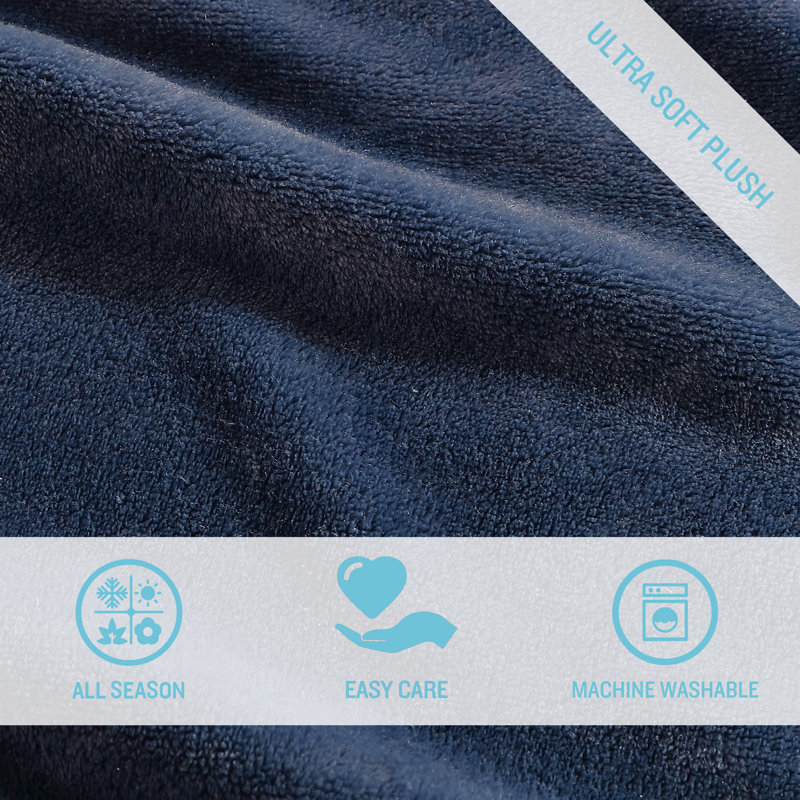 Blanket, Medium Blue, King
