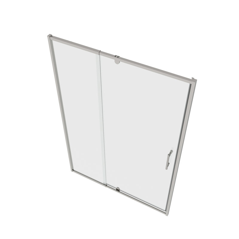 56-60" W X 71" H Piovt Swing Glass Shower Door,Pivot Frame Sliding Shower Door With 1/4"(6Mm) Clear SGCC Tempered Glass,Chrome Finish Shower Doors,Reversible Installation