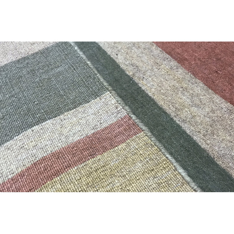 Wool Striped Area Rug