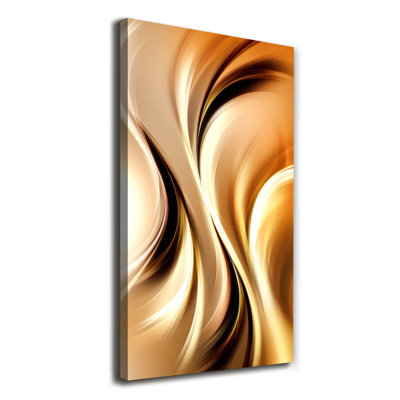 Abstract Waves - Wrapped Canvas Print