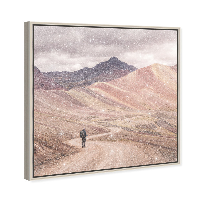 On My Way by Oliver Gal, 21" H x 21" W, Silver Floater Frame
