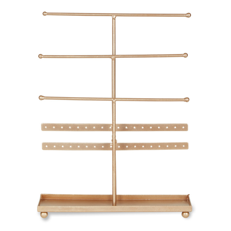 Metal Jewelry Stand, Bronze