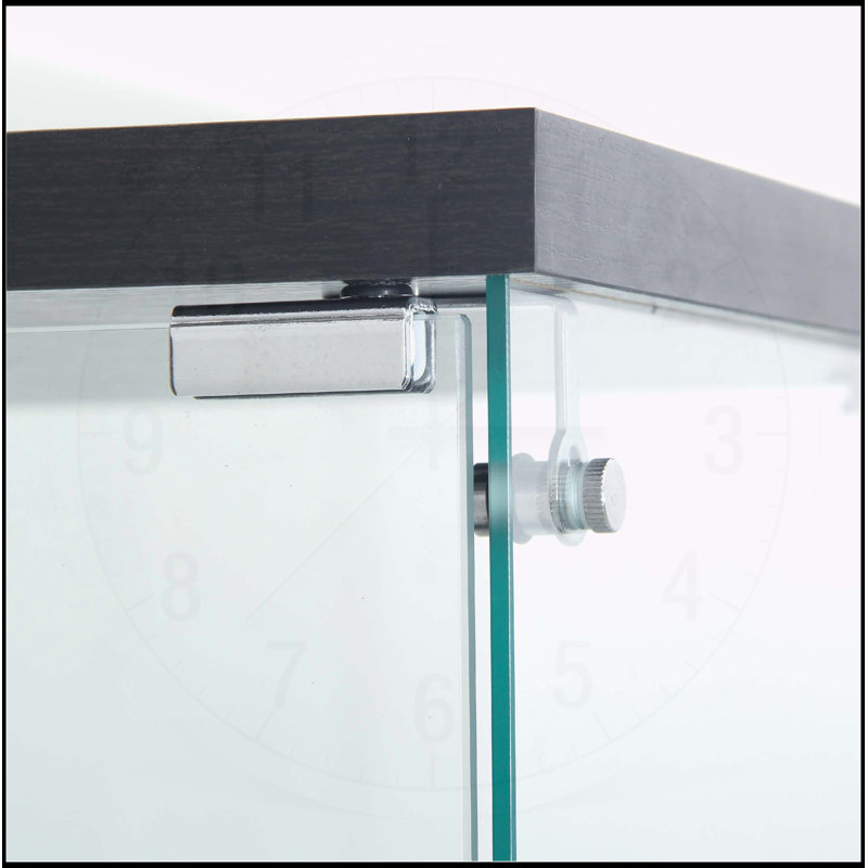Vitrine en verre verrouillable polyvalente pour diverses pièces, améliorant le rangement et la présentation