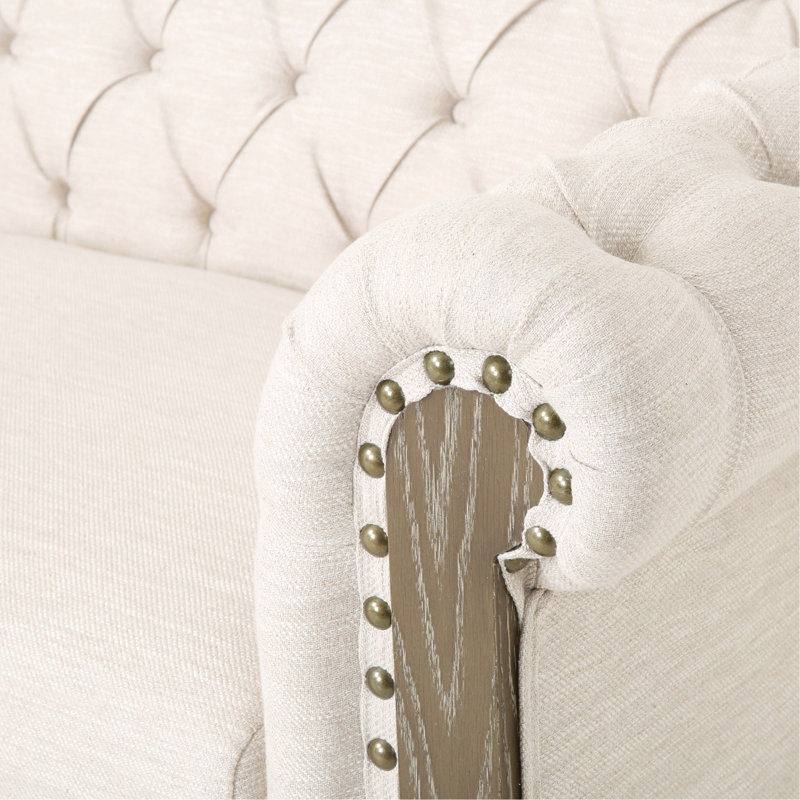 Beige 3 avec des pieds en bois, un style rétro pour un beau salon et des pieds d'étude fonctionnels, des salles d'étude pratiques et élégantes