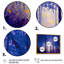 «Blue Watercolor Trees at Dawn», reproduction sur toile-87381808-87381810