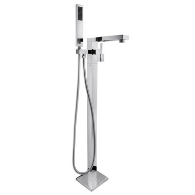 Robinet de baignoire sur pied à fixation sur le comptoir avec soupape grossière