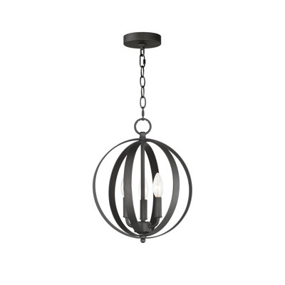 Luminaire suspendu sphérique unique à 3 lumières Albano
