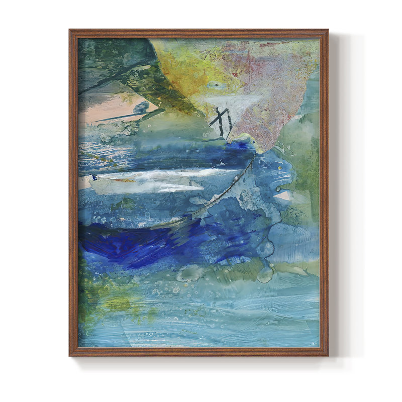 «Spring Winds VII», reproduction encadrée - bois massif, H 28 po x l 22 po, Brun