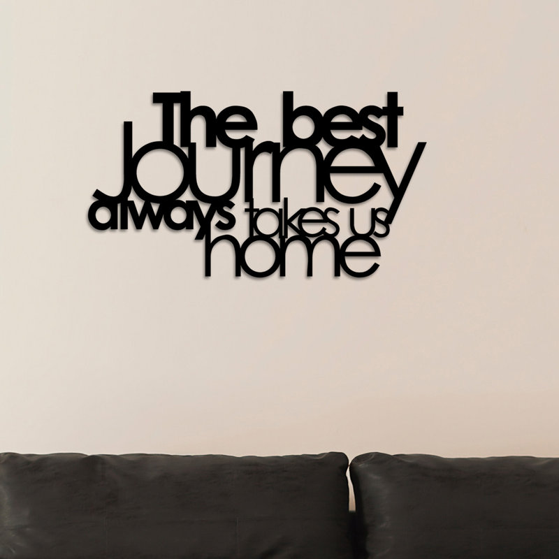 Wall Decor on Metal, Black