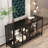 55.1"W Sideboard With 4 Glass Door