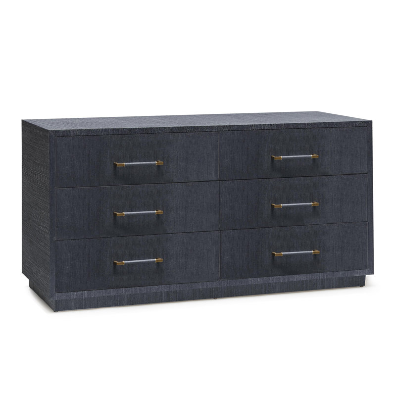 Taylor 72'' Sideboard, Navy/Antique Brass