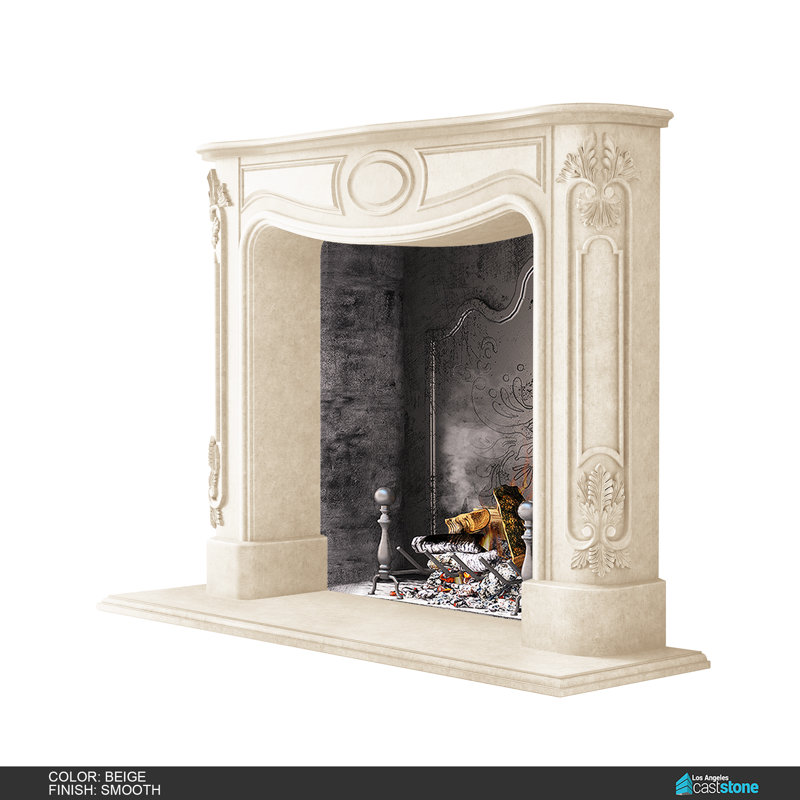 Florence Fireplace Surround, Beige Smooth