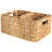 Wicker Storage Baskets for Shelves,Medium Set of 3,Made of Water Hyacinth,Storage for Bedroom,Bathroom,Living Room,etc