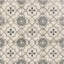 Carreau de porcelaine pour plancher et mur en porcelaine à motif géométrique 8 po x 8 po Carys