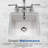 Houzer Platus 20 in Fireclay Undermount Square Bar Sink with Strainer and Grid-102751650
