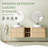 72'' Wall-Mounted Double Bathroom Vanity with Engineered Stone Top and Soft-Close Doors