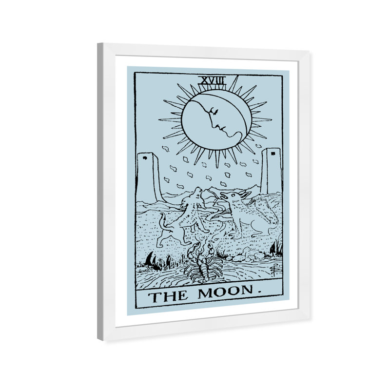 «Astronomie and Space The Moon Tarot Moons» - Reproduction d'art graphique sur papier encadré