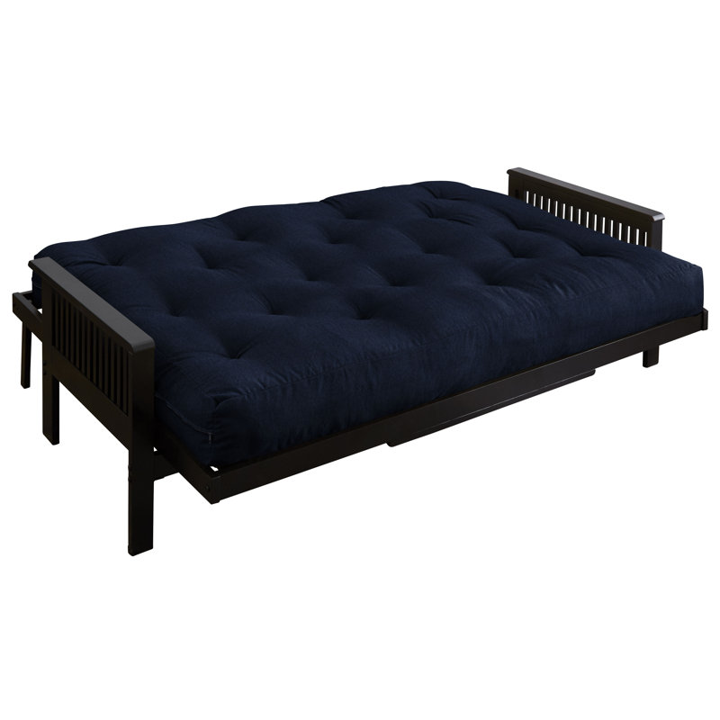 Matelas de futon Dipietro, Grand lit, Bleu gris