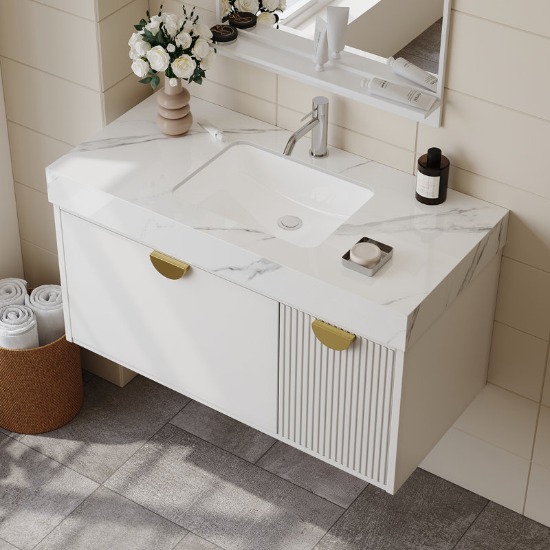 35.4" Single Bathroom Vanity with Top