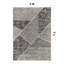 Tapis contemporain délavé à motif géométrique-111840582