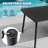 Oval Patio Dining Table With Umbrella Hole and Aluminum Frame-1044327357-1044327358