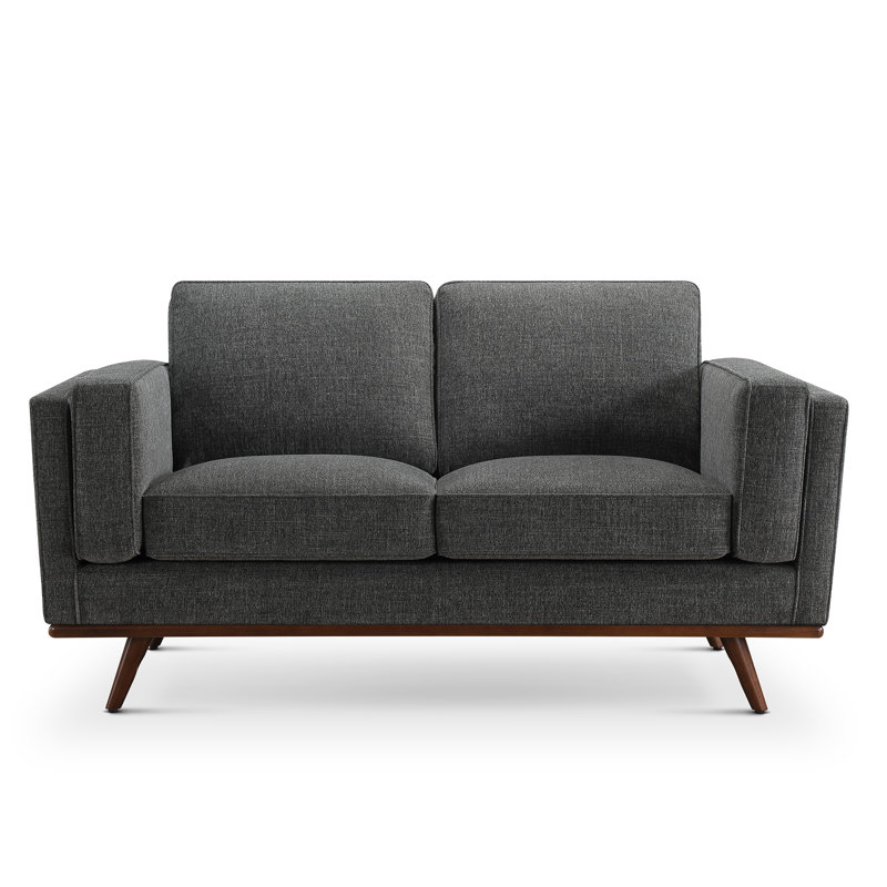 Causeuse Lauro, Polyester gris