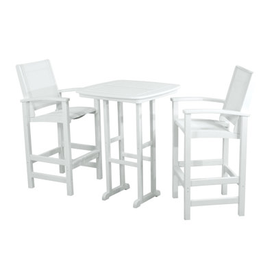 POLYWOOD Coastal 3-Piece Bar Set