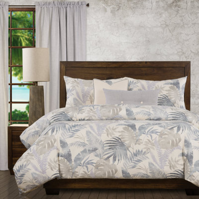 Island Life Polyester Floral Duvet Cover & Insert Set