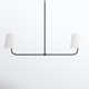 Anna May 2 Light Poly-Blend Dimmable Pendant